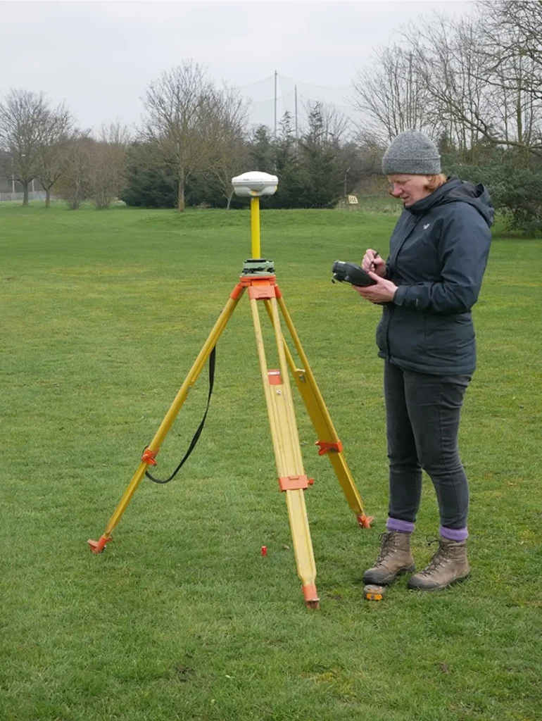 survey work at Belhus Park
